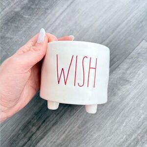 Rae Dunn WISH Ceramic Container